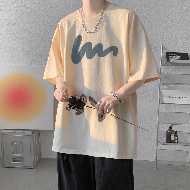 棉夏季纯棉短袖T恤男宽松半袖休闲体恤大码打底衫DT5563/P25图片