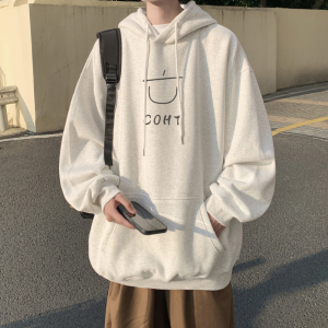 已注册/秋季新粉色可爱风连帽卫衣男大码港风外套 WY9113/P50图片