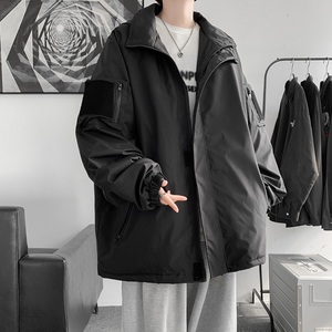 冬季防水羽绒棉衣男魔术贴加厚保暖外套潮牌棉服棉袄MY3368/P120图片