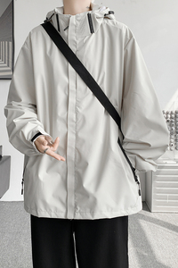 秋冬季法式潮牌冲锋衣男生情侣工装大码夹克外套 JK1763/P100图片