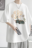 已注册/夏季汽车印花半袖短袖T恤男大码体恤打底衫DT3268/P25，男装T恤，电商B316