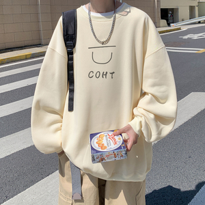 已注册/秋季新百搭白色圆领卫衣男宽松休闲打底衫 WY5207/P35图片