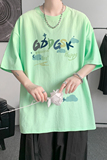 已注册/夏季荧光绿色运动短袖T恤男大码体恤打底衫DT8471/P25，男装T恤，电商B316