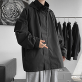 秋冬季三合一冲锋衣潮男大码港风夹克魔术贴外套JK5889/P150，男装夹克，电商B316