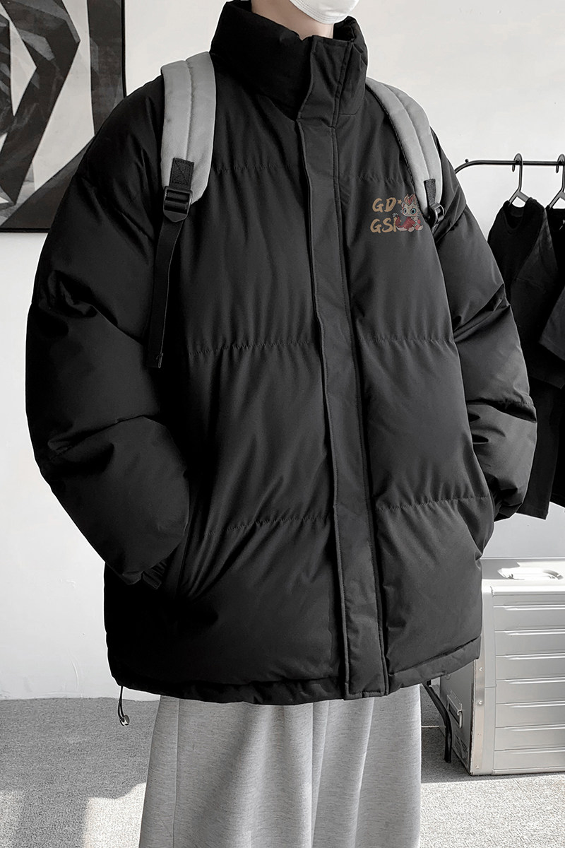 本命年新款红色立领面包服男冬季保暖棉衣港风宽松外套MF9592/P90,男装棉衣,电商B316