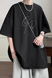 已注册/夏季美式复古简约短袖T恤男宽松体恤打底衫DT7102/P25，男装T恤，电商B316