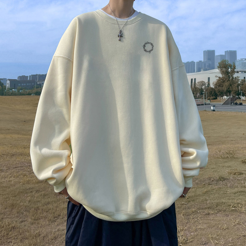 已注册/华棉秋季新韩版大码卫衣男宽松套头打底衫 WY1220/P35图片