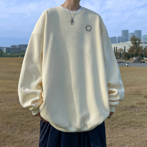 已注册/华棉秋季新韩版大码卫衣男宽松套头打底衫 WY1220/P35图片