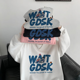 已注册/春季圆领卫衣男生T恤港风外套潮流WY9368/P35加绒P40，男装卫衣，电商B316