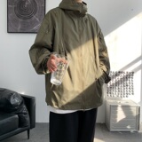 抖音秋冬季连帽夹克男生宽松外套冲锋衣防水JK8333/P100加棉P120，男装夹克，电商B316