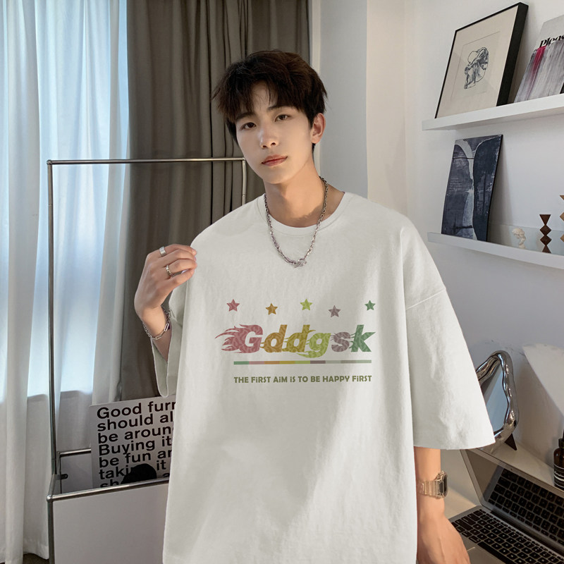 已注册/新夏季圆领简约印花短袖T恤男生打底衫体恤DT3360/P25,男装T恤,电商B316