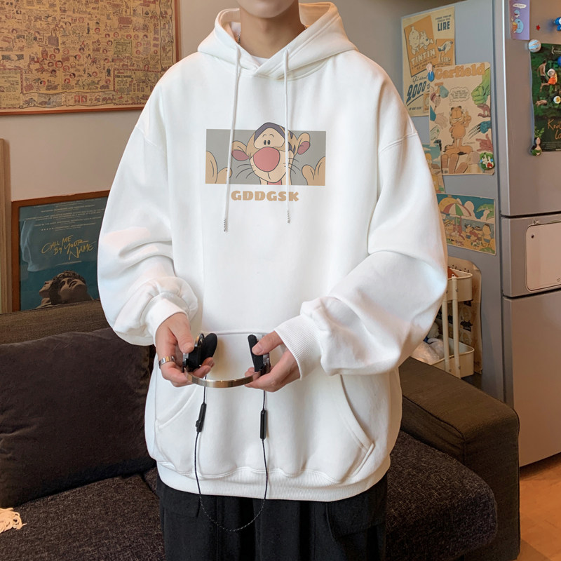 已注册/华棉秋季复古休闲连帽卫衣男生大码打底衫WY9229/P50,男装卫衣,电商B316