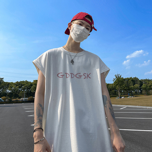 已注册/夏季流行日系男生情侣宽松背心坎肩打底衫 BX6614/P25图片