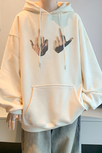 已注册/秋季情侣百搭连帽卫衣男落肩大码打底衫WY9179/P45加绒P50图片