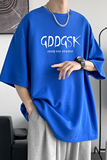 克莱因蓝240g重磅2025夏季短袖T恤男半袖大码体恤DX6666/P25，男装T恤，电商B316