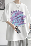 已注册/夏季彩色印花短袖T恤男大码情侣体恤打底衫DT4019/P25，男装T恤，电商B316
