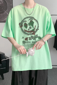 已注册/夏季百搭运动休闲短袖T恤男大码体恤打底衫DT8847/P25图片
