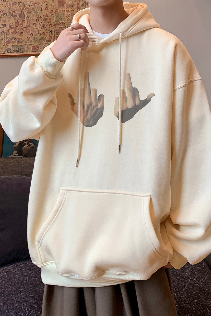 已注册/秋季重磅潮牌连帽卫衣男生宽松大码外套WY9376/P45加绒P50,男装卫衣,电商B316
