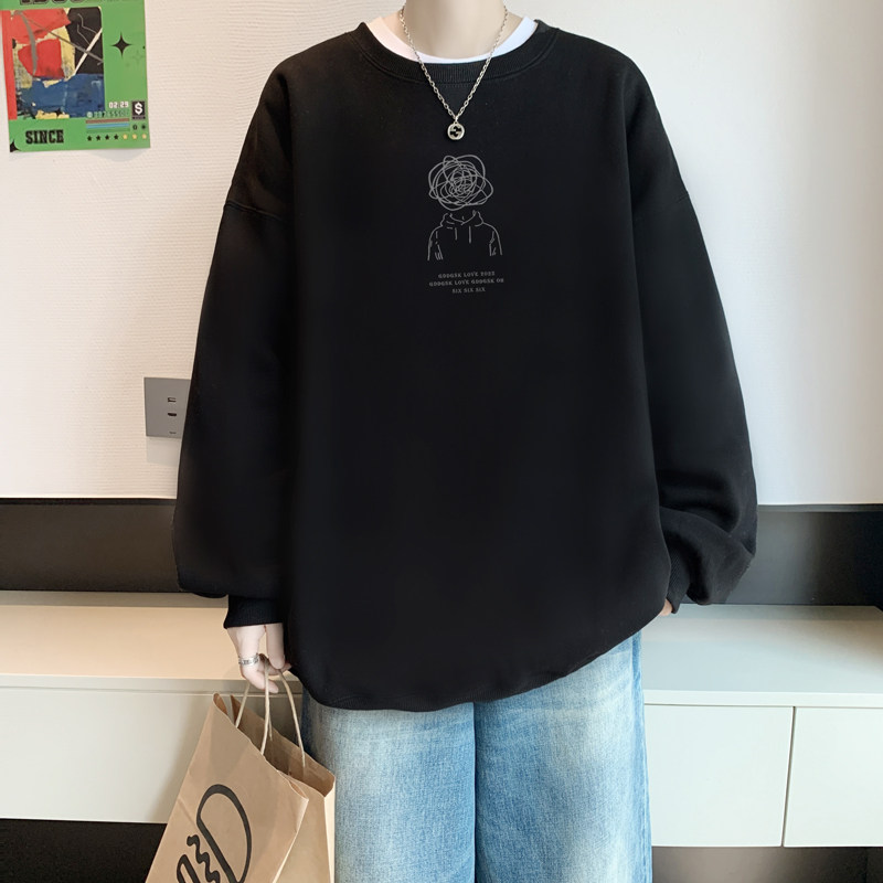 已注册/华棉秋季新男士卫衣小清新风圆领潮流港风外套WY9132/P35,男装卫衣,电商B316