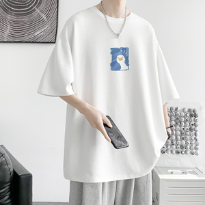 已注册/夏季可爱纯棉圆领短袖T恤男大码体恤打底衫DT5115/P25图片