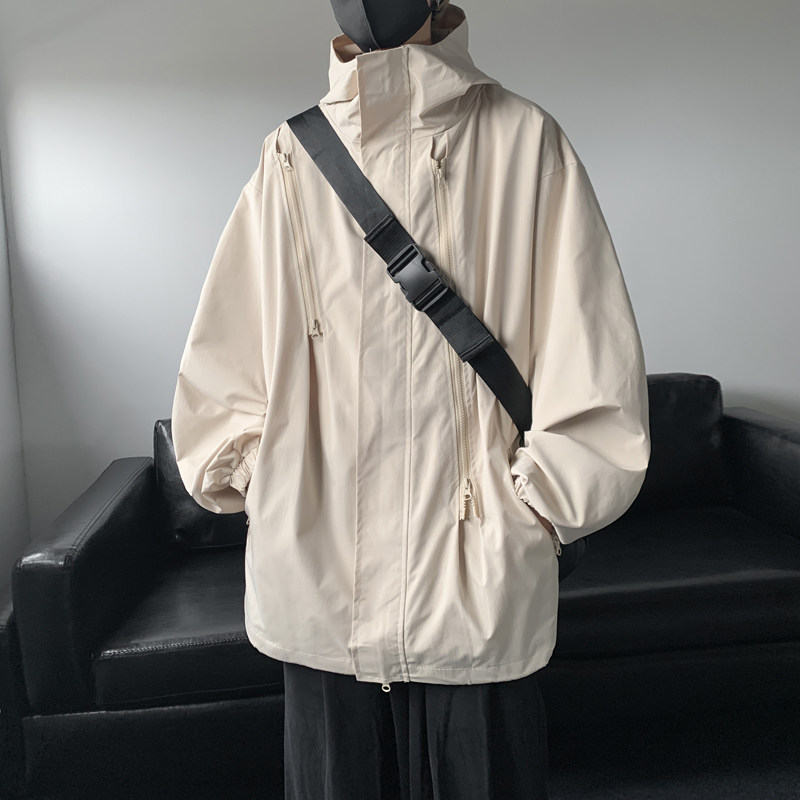 秋冬季潮牌冲锋衣军旅风男宽松运动健身夹克外套JK6873/P100,男装夹克,电商B316