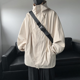 秋冬季潮牌冲锋衣军旅风男宽松运动健身夹克外套JK6873/P100，男装夹克，电商B316