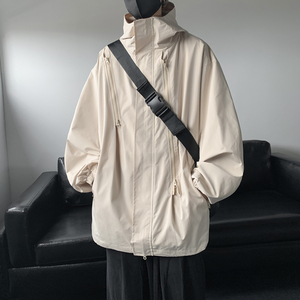 秋冬季潮牌冲锋衣军旅风男宽松运动健身夹克外套 JK6873/P100图片