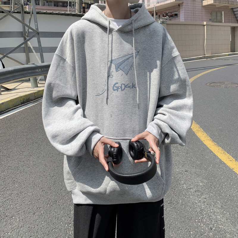 已注册/华棉秋季新黑色经典潮牌卫衣男生大码外套 WY2991/P50图片