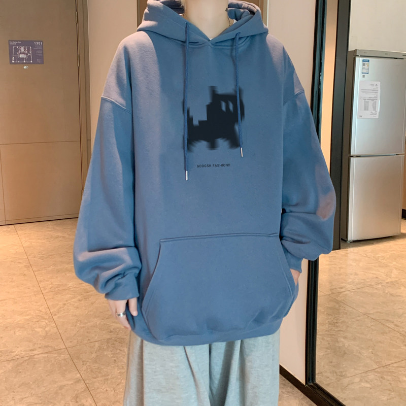 已注册/秋季美式流行连帽卫衣男宽松打底衫外套WY9156/P50加绒P55,男装卫衣,电商B316