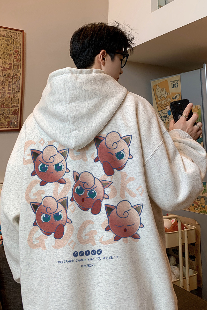 已注册/秋季重磅连帽卫衣男宽松大码打底衫外套WY9287/P50加绒P55,男装卫衣,电商B316
