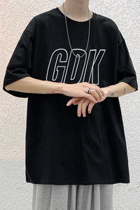 已注册/夏季印花短袖T恤男女港风半袖大码情侣体恤DT3366/P25图片
