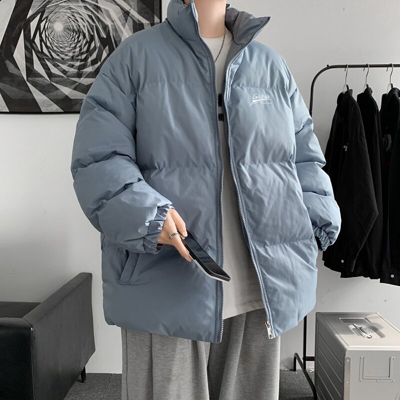 冬季新加厚保暖棉服男生羽绒立领棉衣印花棉袄外套MY3598/P88,男装棉衣,电商B316