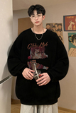 已注册/华棉秋季新黑色港风韩版卫衣男大码打底衫WY3957/P35，男装卫衣，电商B316
