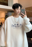 已注册/华棉秋季新线条人物圆领卫衣男宽松打底衫WY9208/P35，男装卫衣，电商B316