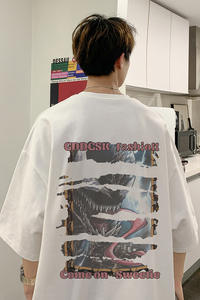 已注册/夏季流行欧美半袖短袖T恤宽松男体恤打底衫DT6492/P25图片