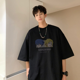 已注册/夏季卡通动漫印花短袖T恤男大码体恤打底衫DT4560/P25，男装T恤，电商B316
