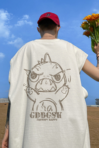 已注册/夏季复古经典背心男生休闲宽松坎肩打底衫 BX2090/P25图片