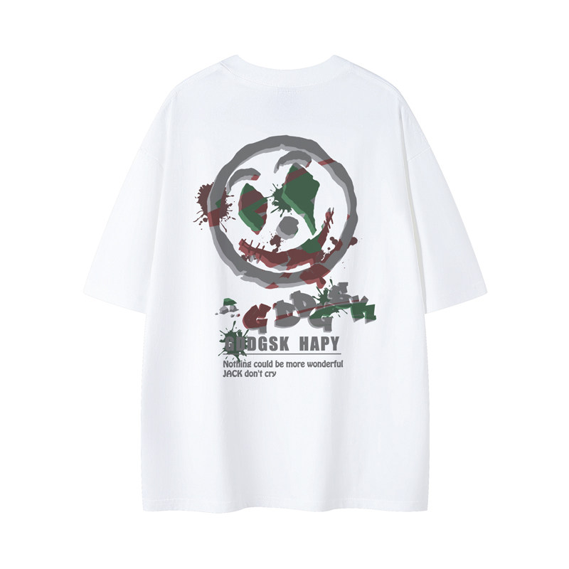 已注册/夏季小人卡通印花短袖T恤男大码体恤打底衫DT1599/P25,男装T恤,电商B316