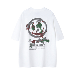 已注册/夏季小人卡通印花短袖T恤男大码体恤打底衫DT1599/P25图片
