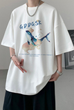 已注册/夏季白色风休闲短袖T恤男大码体恤打底衫DT9355/P25，男装T恤，电商B316