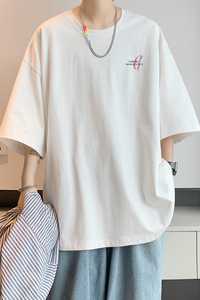 已注册/夏季潮男印花半袖短袖T恤男大码体恤打底衫DT5880/P25图片