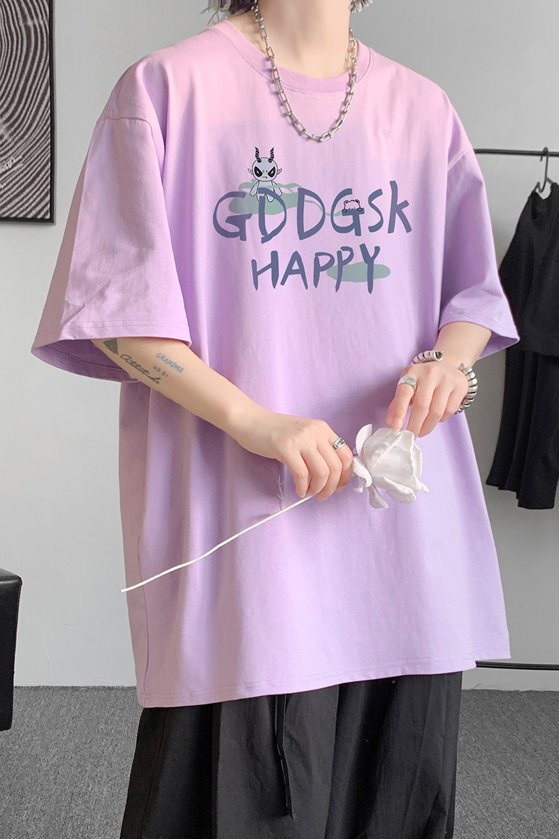 已注册/夏季圆领文艺印花短袖T恤大码男体恤打底衫DT3099/P25,男装T恤,电商B316