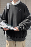 水洗秋季新简约文艺日系卫衣男大码复古外套打底衫WY5135/P60，男装卫衣，电商B316
