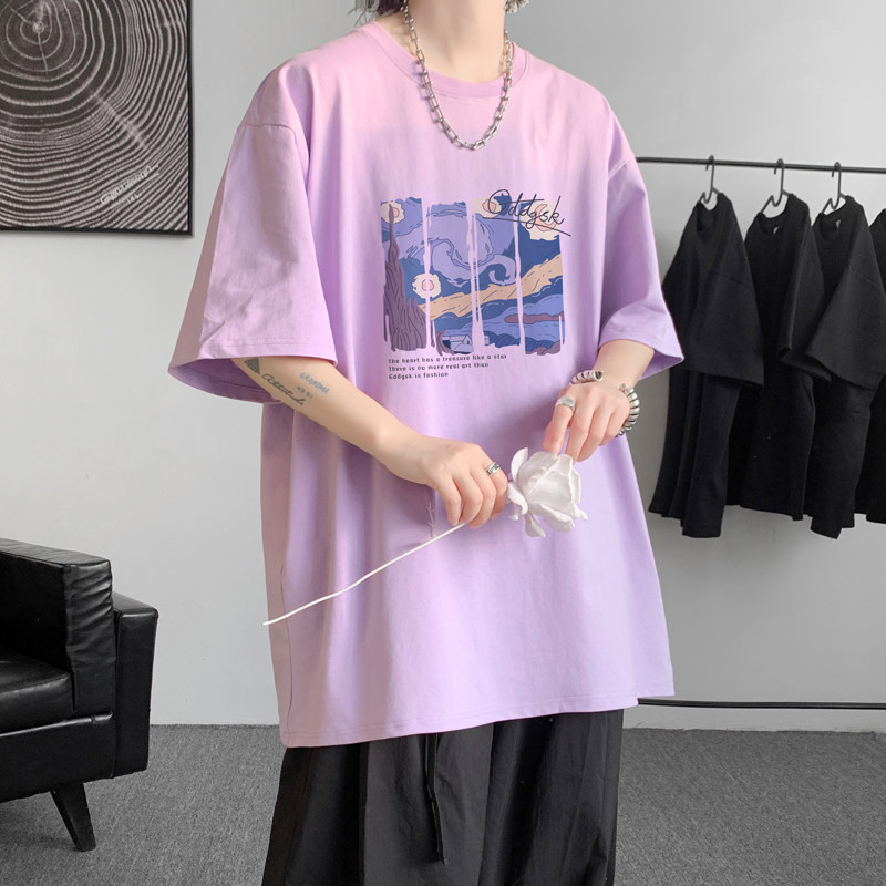 已注册/夏季运动潮牌情侣短袖T恤男宽松体恤打底衫DT8846/P25,男装T恤,电商B316