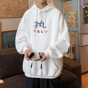 已注册/华棉秋季新款复古休闲连帽卫衣男生大码打底衫WY9206/P50