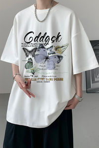 已注册/夏季美式文艺复古短袖T恤男大码体恤打底衫DT4905/P25图片