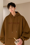 已注册/秋季文艺潮牌大码卫衣男宽松连帽衫外套WY9301/P45加绒P50，男装卫衣，电商B316