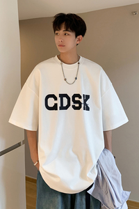 已注册/夏季潮牌短袖T恤男流行宽松大码体恤打底衫DT5336/P25图片
