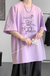 已注册/夏季可爱风短袖T恤男生运动大码体恤打底衫DT5722/P25图片