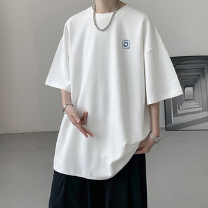 已注册/夏季大码纯棉青少年短袖T恤男生体恤打底衫DT6151/P25图片